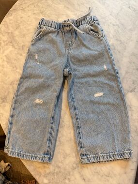 Zara Light Blue Distressed Kids Jeans